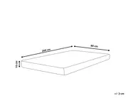 Foam Mattress EASYREST FOAM CORE H2/3 Medium 80 x 200 cm (EU Small Single)_810368