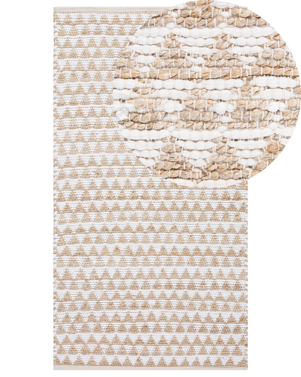 Rug TUNCELI Beige 80 x 150 cm Cotton