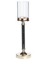 Candle Holder ABBEVILLE 48 cm Glass Black