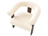 Living Room Set ILBRO Boucle Off-White/ Dark Brown_985006