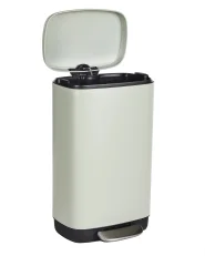 Papperskorg med pedal 30 L ECOCOLLECT Metall Ljusgrön_992741