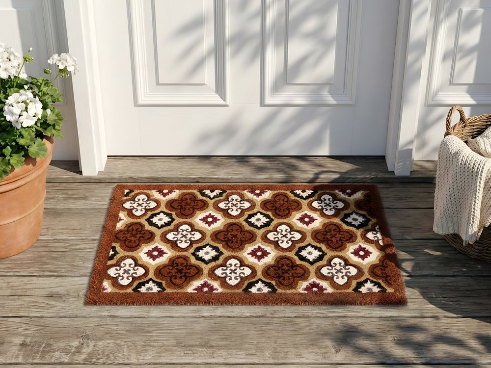 Dørmatte SELETNA Brun 50 x 80 cm Kokosfiber
