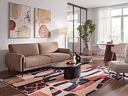 Sofa 3 Seater SKARO Chenille Brown_1156650