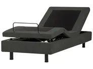 Adjustable Bed without Headboard Fabric DUKE II 90 x 200 cm (EU Single) Dark Grey_987312