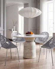 Set of 4 Dining Chairs MUMFORD Light Grey_1145853