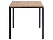 Spisebord til hagen LEVANTO 80 cm 80 cm Metall Svart_1179375