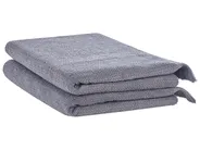 Set of 2 Towels ATIU Terry Cotton Grey_1067904