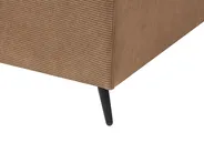 Corner Sofa 4 Seater LUNNER Corduroy Brown Left Hand_945660