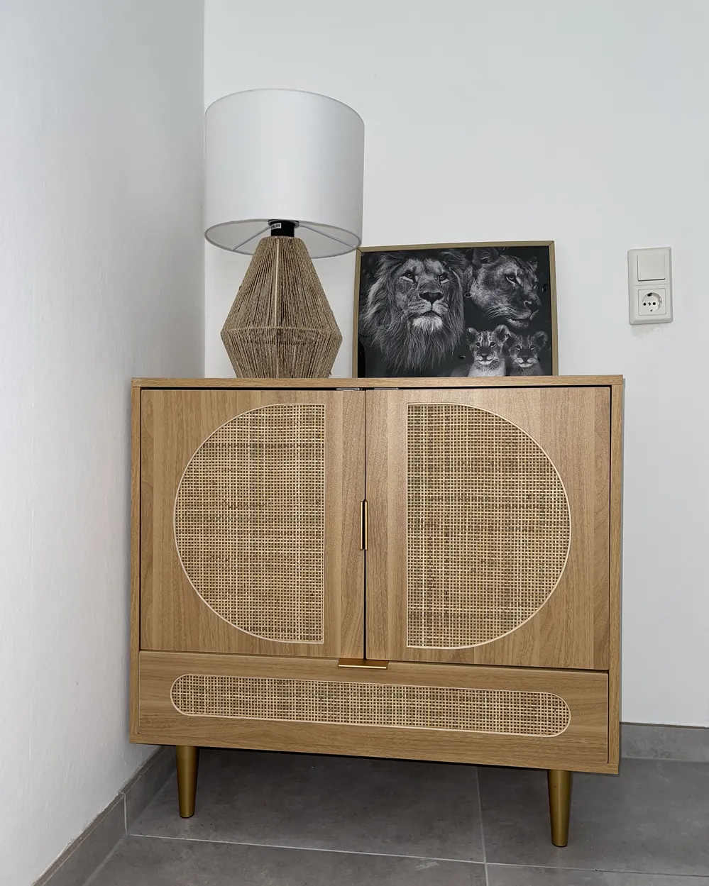 Table Lamp MALEWA Paper Rope Natural_881010