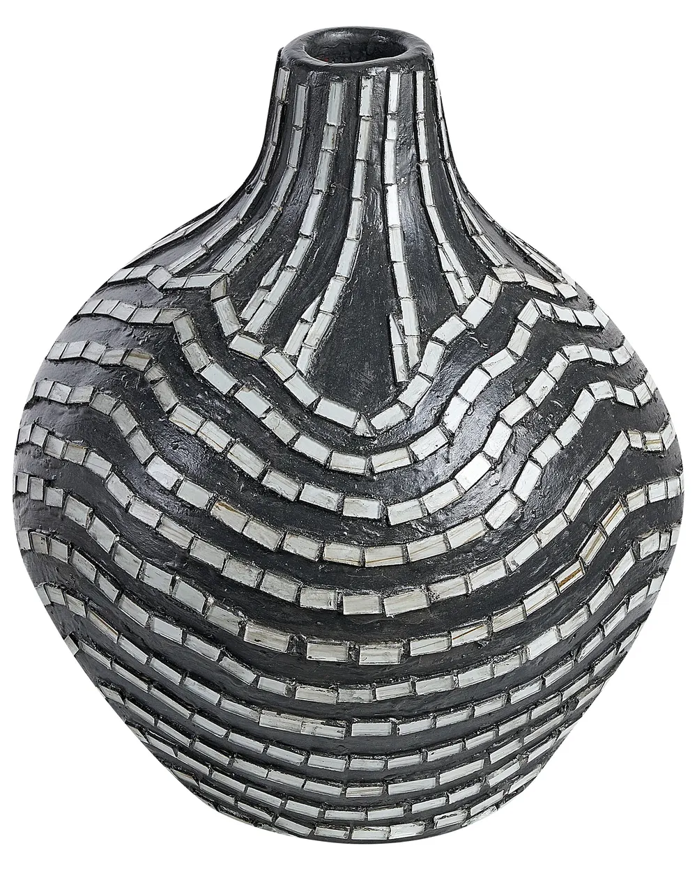 Decorative Vase KUALU 35 cm Ceramic Black
