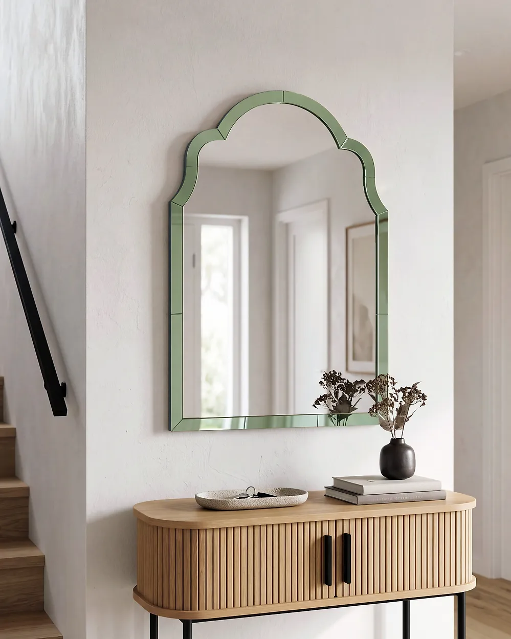 Veggspeil NORVILLE 60 cm 90 cm Grønn