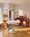 Set of 2 Dining Chairs ASHCROFT Metal Green/ Light Brown