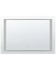 LED Bathroom Mirror EYRE 80 cm 60 cm Silver_748413