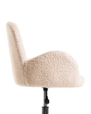 Skrivbordsstol PRIDDY Bouclé Ljusbeige_1101217