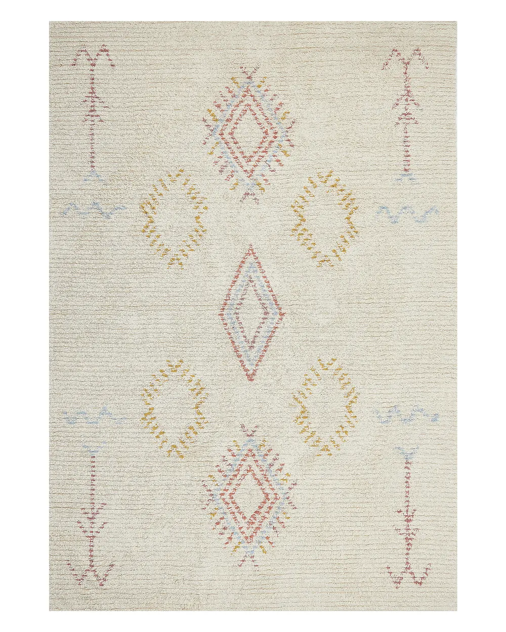 Cotton Area Rug Beige BETTIAH Various Sizes