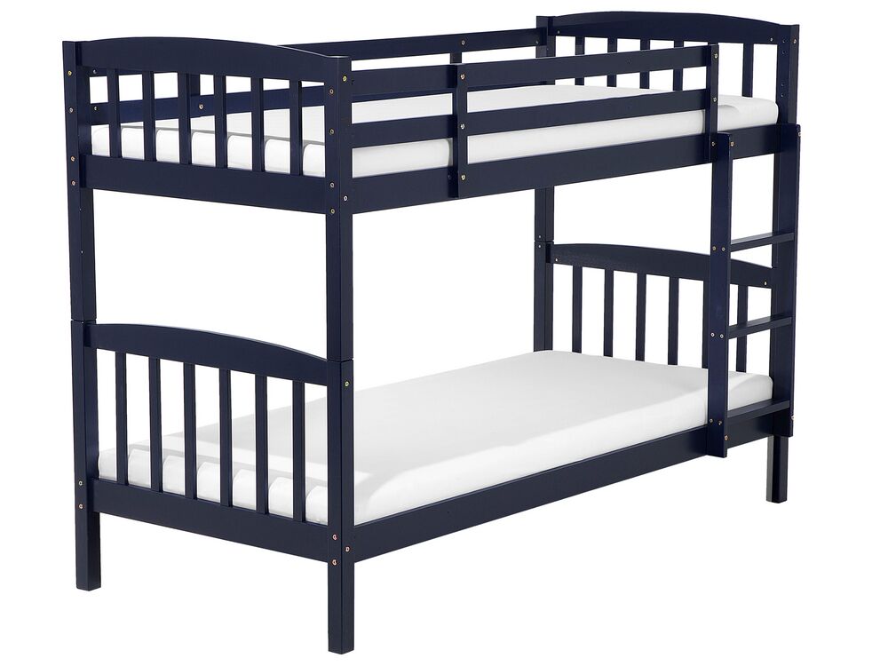 Bunk Bed Pine Wood REVIN 90 x 200 cm (EU Single) Navy Blue