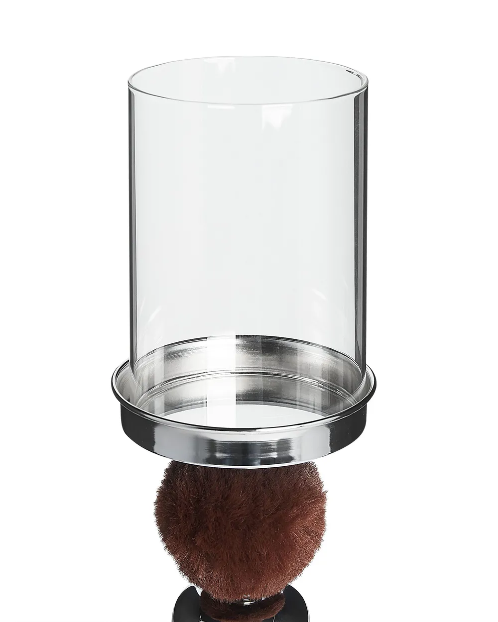Ljusstake PADRE 38 cm Glas Brun_789707