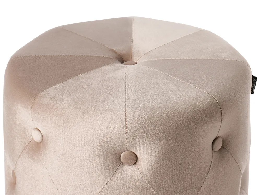 Sittpuff CARROLLTON Sammet Beige_995940