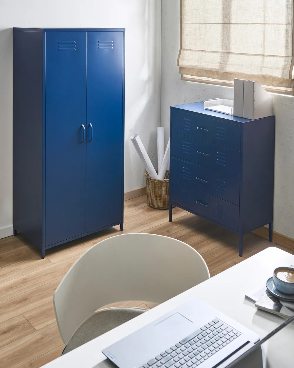 Chest of Drawers ENAGO Metal Navy Blue_1067659