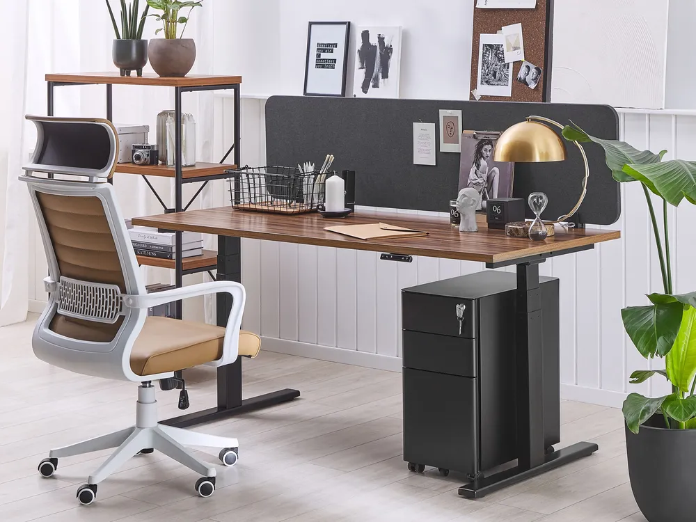 Desk Screen Dark Grey WALLY Various Sizes