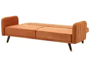 Bäddsoffa 3-sits SENJA Sammet Orange_787360