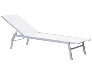 Sun Lounger NOLI Reclining Metal White_781050