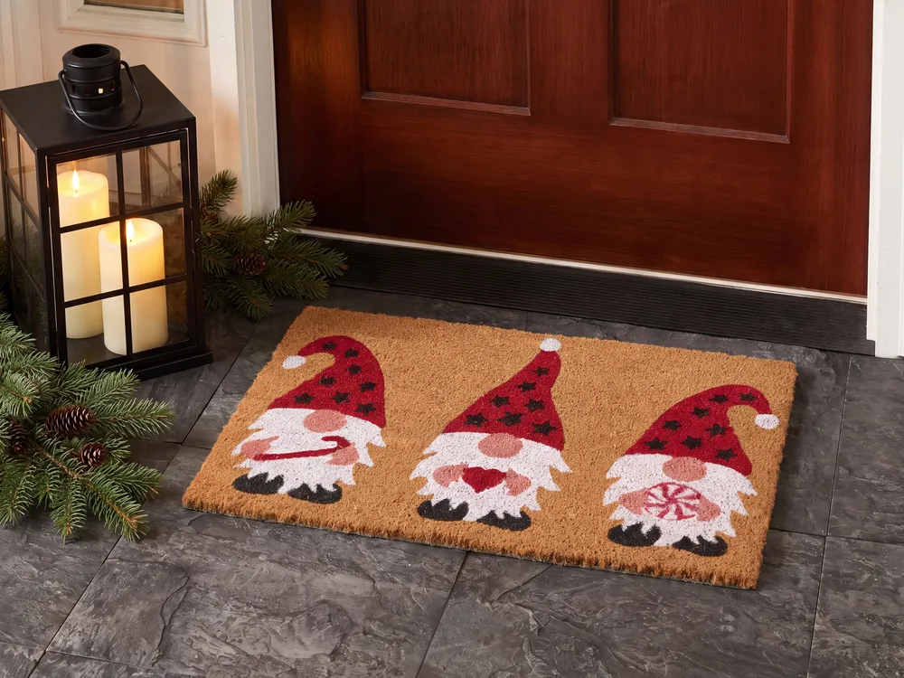 Doormat ELVORO Multicolour 40 x 60 cm Christmas Motif Coir