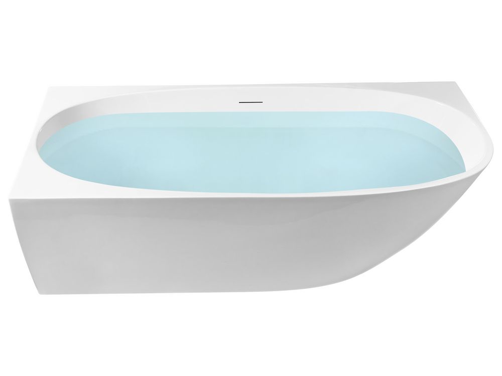 Hörnbadkar PARNAIBA 1700 x 800 mm Vit Högervänd