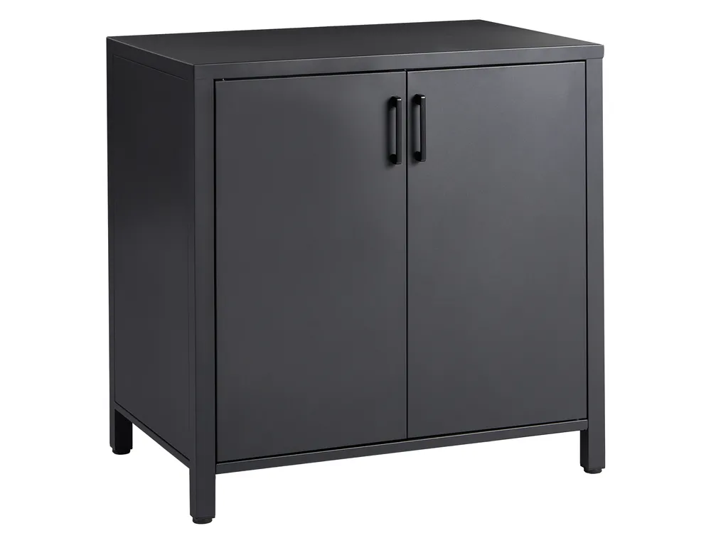 Outdoor Kitchen Cabinet ROCHA Graphite Grey Metal