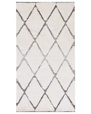 Matta PENDIK Ljusbeige 80 x 150 cm Bomull_1043513