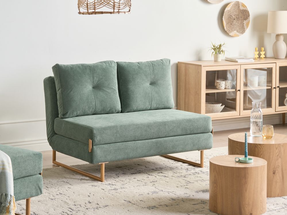 Bäddsoffa 2-sits JERSLEV Ljusgrön