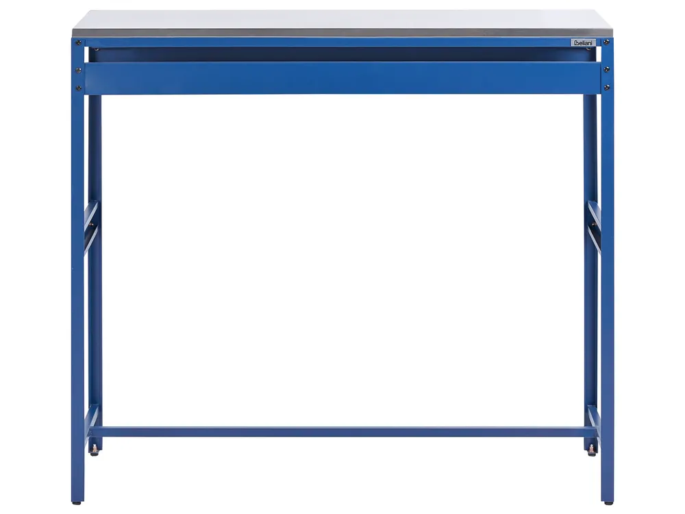 2 Piece Outdoor Kitchen Set with Sink MAENZA Blue Metal_1044872