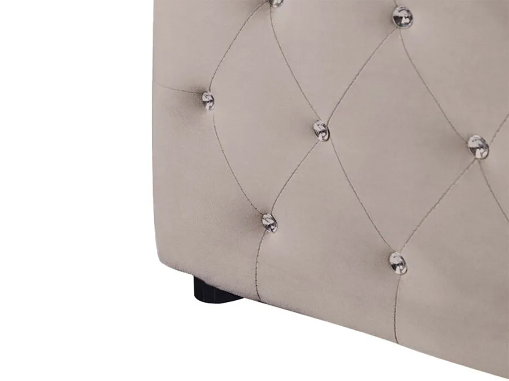 Säng med förvaring AMIENS Sammet Taupe 180 x 200 cm_914374