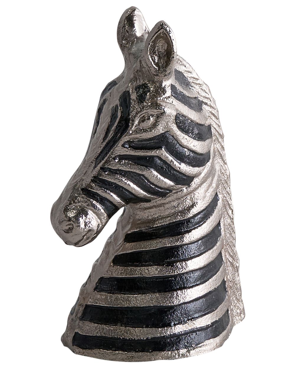 Figurine Zebra ZAGORA Metal Black/ Silver