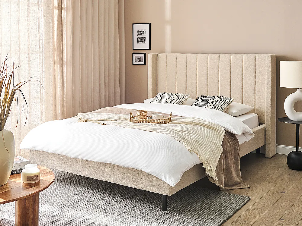 Sänky Buklee VILLETTE 140 x 200 cm Beige_1153753