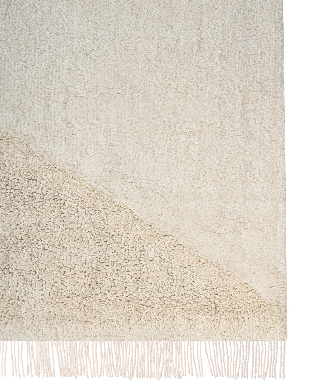 Kids Rug KHONOMA Beige 55 x 120 cm Cotton_1109390