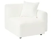 Modular Corner Sofa 3 Seater HEDE Boucle White Right Hand_1091887