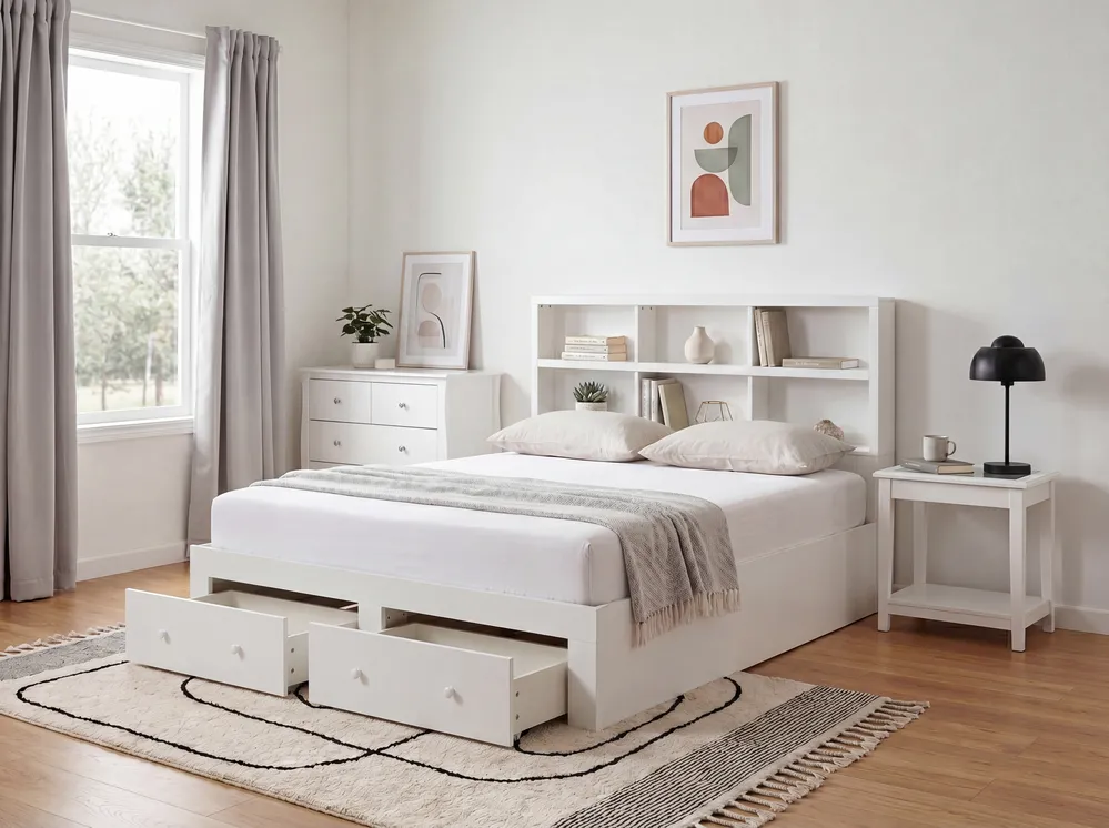 Bed with Storage TARARE Various Sizes