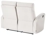 Manuell reclinersoffa 2-sits VERDAL Inklusive fotstöd Sammet Beige_1081127