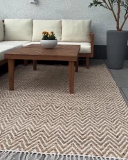 Rug AFRIN Beige 140 x 200 cm Jute_962946