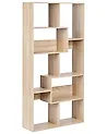 Kirjahylly 6 tasoa CHATEH 180 cm Vaaleanruskea