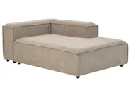 Modular Corner Sofa 4 Seater ARDAL Corduroy Light Brown Left Hand_940690