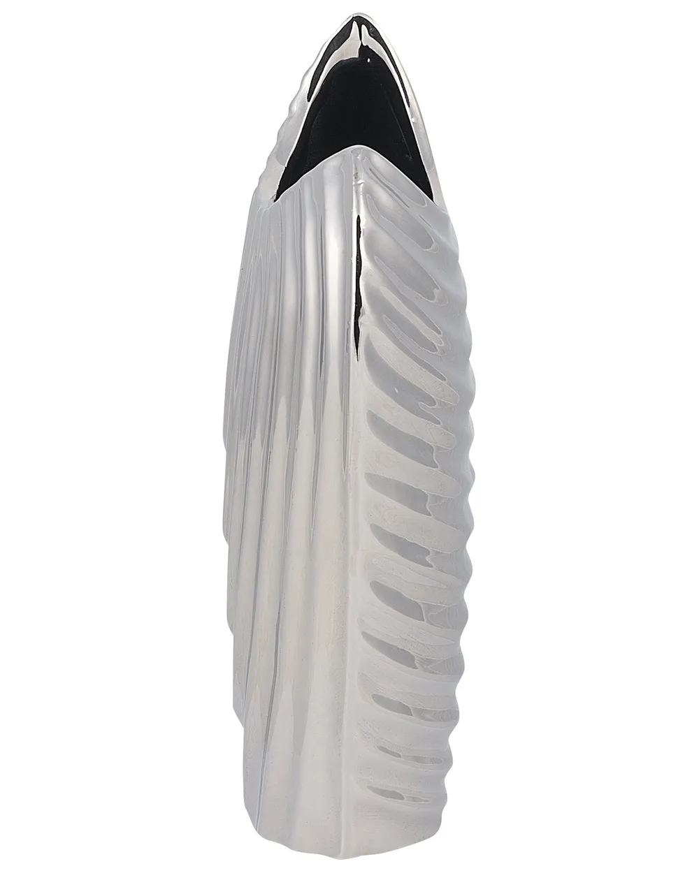 Dekorationsvas ECETRA 26 cm Stengods Silver_733831