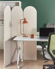 Office Divider SLIMMY 120 x 160 cm Beige_929791