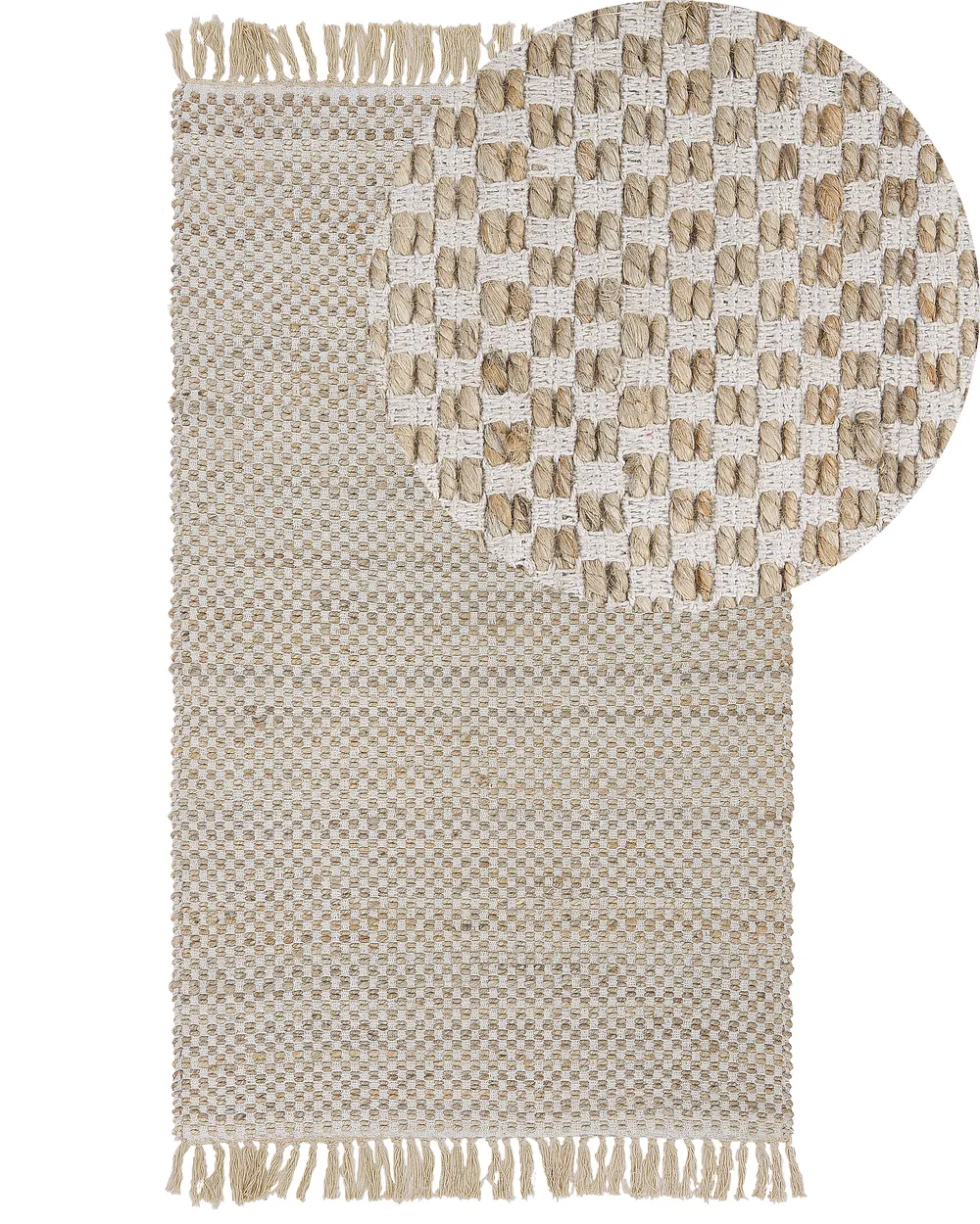 Rug ZERDALI Beige 80 x 150 cm Jute