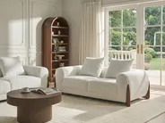 Sofa 2 Seater VINLIDEN Boucle White_1048336