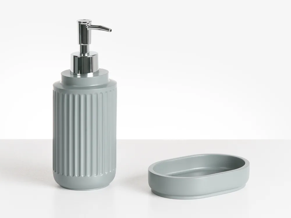 5-Piece Bathroom Accessories Set HUARMEY Light Grey_996743