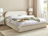 Ottoman Bed QUILLIEN Boucle Light Beige 180 x 200 cm (EU Super King)