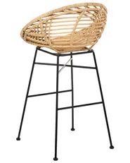 Set med 2 barstolar WINDOM Rotting Naturlig_1072226