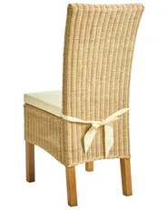 Set of 2 Dining Chairs ANDES Rattan Natural_1018431